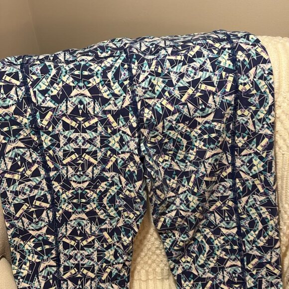 VSX Knockout By Victoria Secret Sport Leggings Womens Large Blue Green - Picture 5 of 6